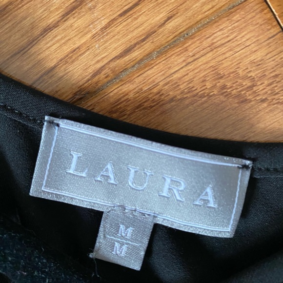 Fantastic modern black asymmetrical dress from Laura - Picture 3 of 6